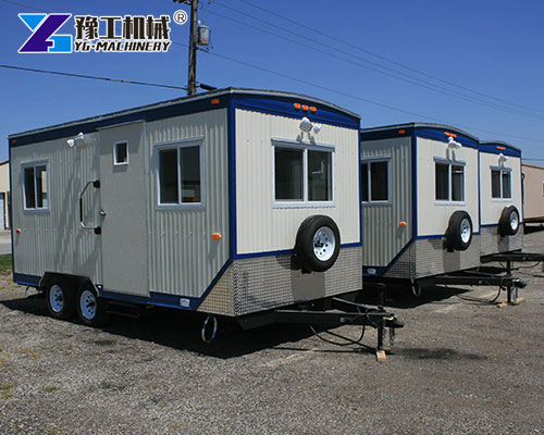 Mobile office trailer for infrastructure projects