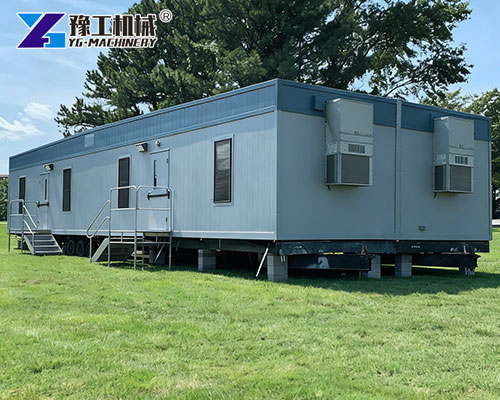 Mobile office trailer modular office setup