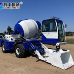 Self Loading Mixer Truck Self-loading cement mixer truck in rural area