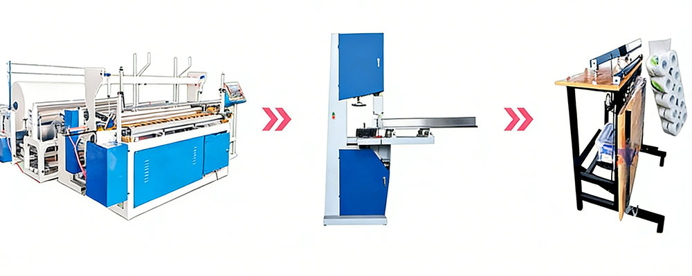 semi-automatic toilet paper machine product line