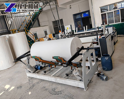 toilet paper making machine jumbo roll feeding