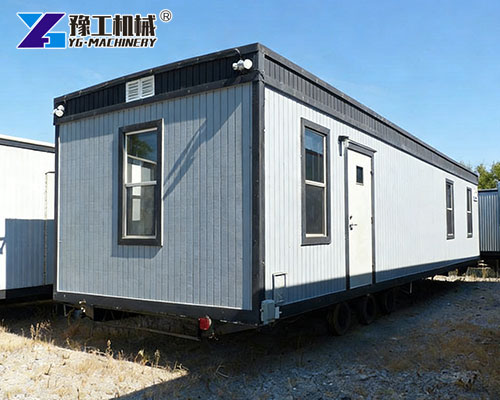 Towable mobile office trailer exterior