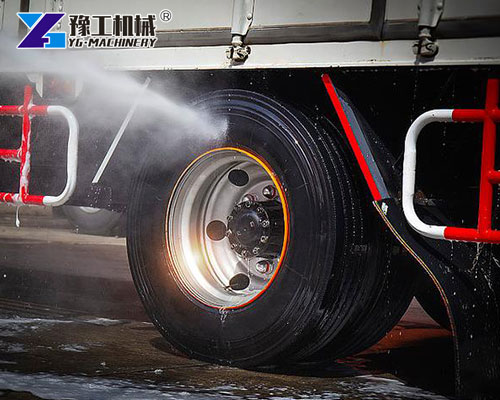 automatic truck wheel wash platform