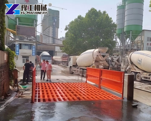 construction site truck wheel wash
