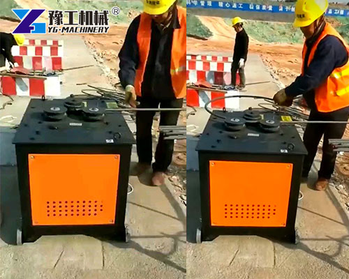 Rebar arc bending machine for round columns