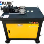 Rebar curving machine for circular steel bending