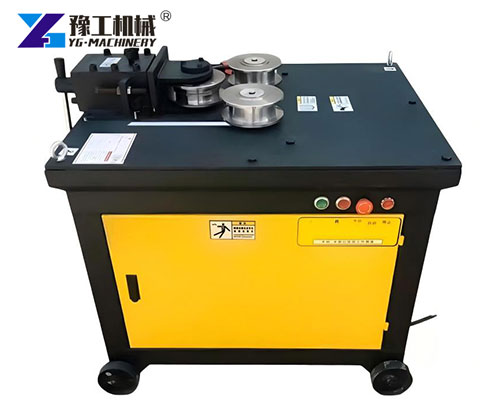 Rebar curving machine for circular steel bending