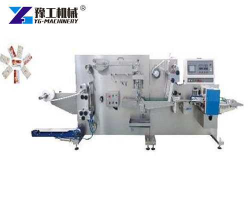Single sachet wet wipes machine
