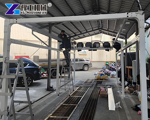 automatic car wash machine installation site