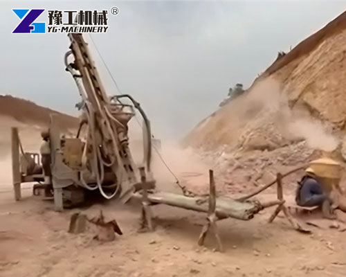 Reverse circulation drilling rig sample drilling